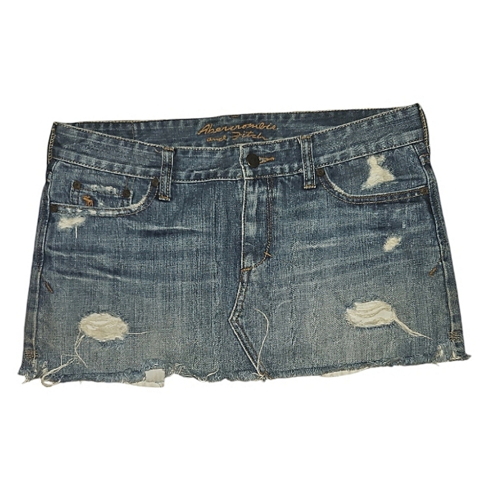 Abercrombie and Fitch - Denim Mini Jean Skirt - 6